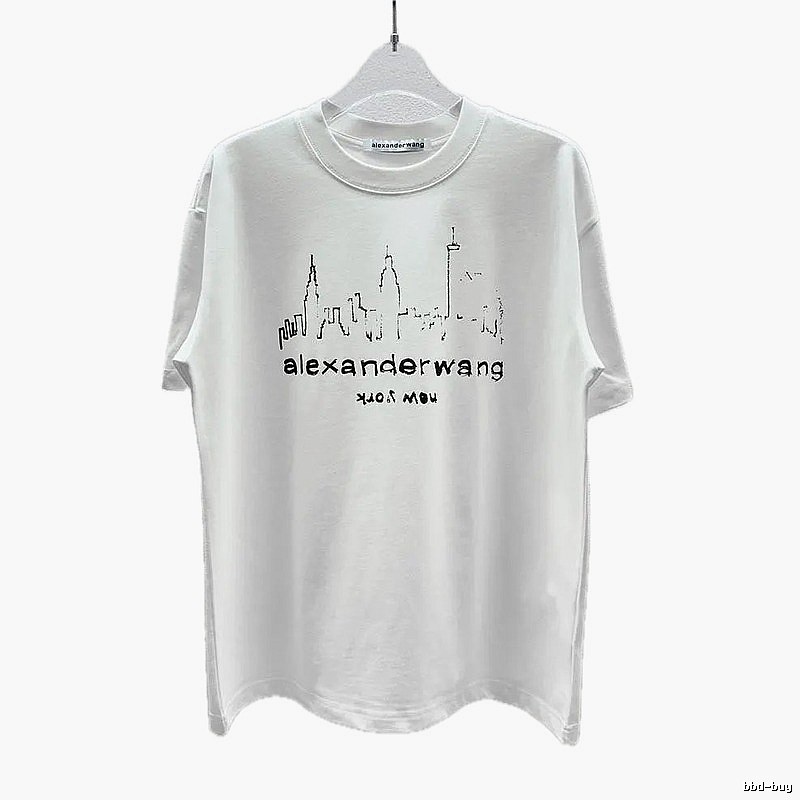 Alexander Wang Skyline Street Style White T-Shirt