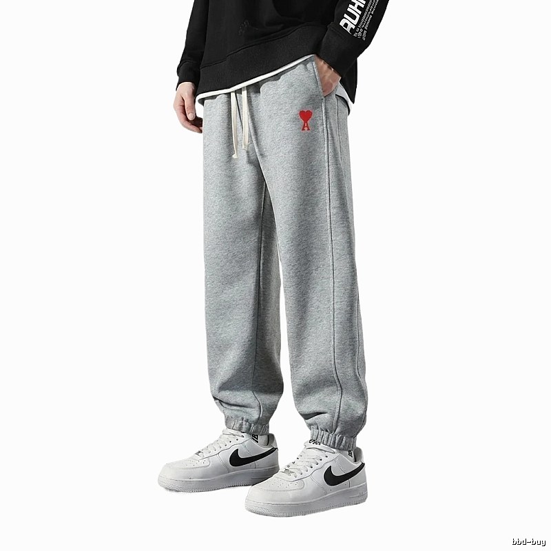 AMI Love Series Casual Gray Sweatpants