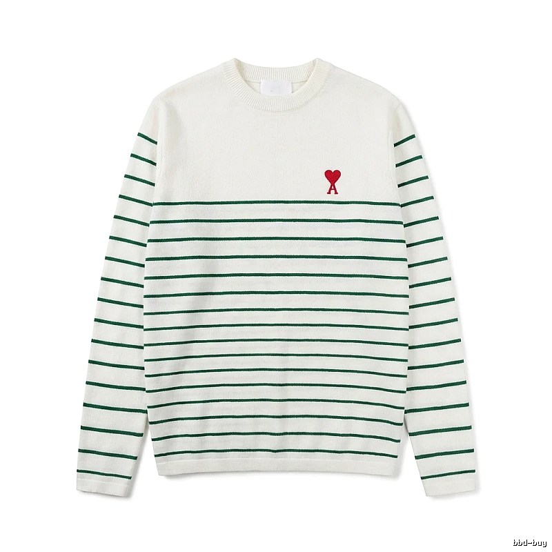 AMI striped white sweater