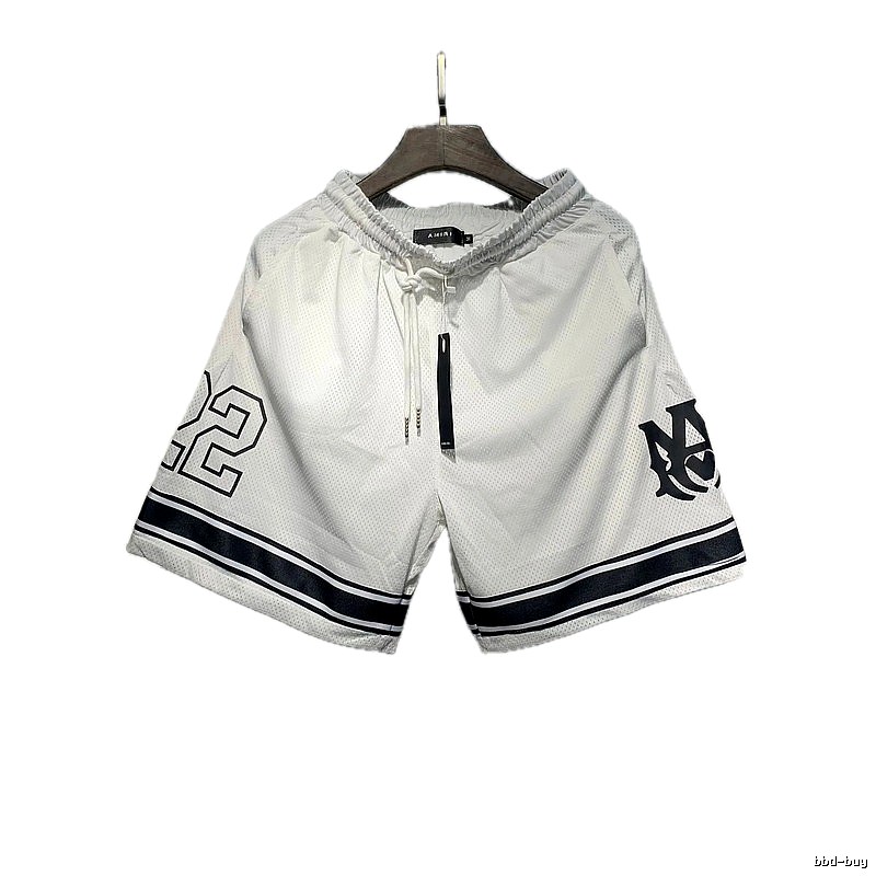 AMIRI Street Style White Mesh Athletic Shorts
