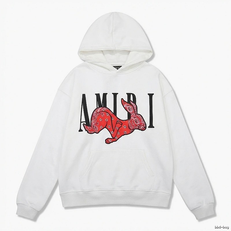 AMIRI White Sweatshirt with Rabbit Print
