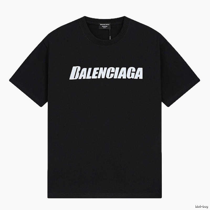Balenciaga minimalist style black T-shirt