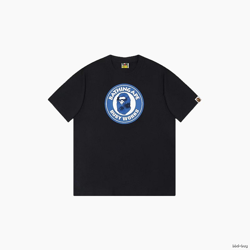 Bape Blue Label Trendy Cool Black T-shirt