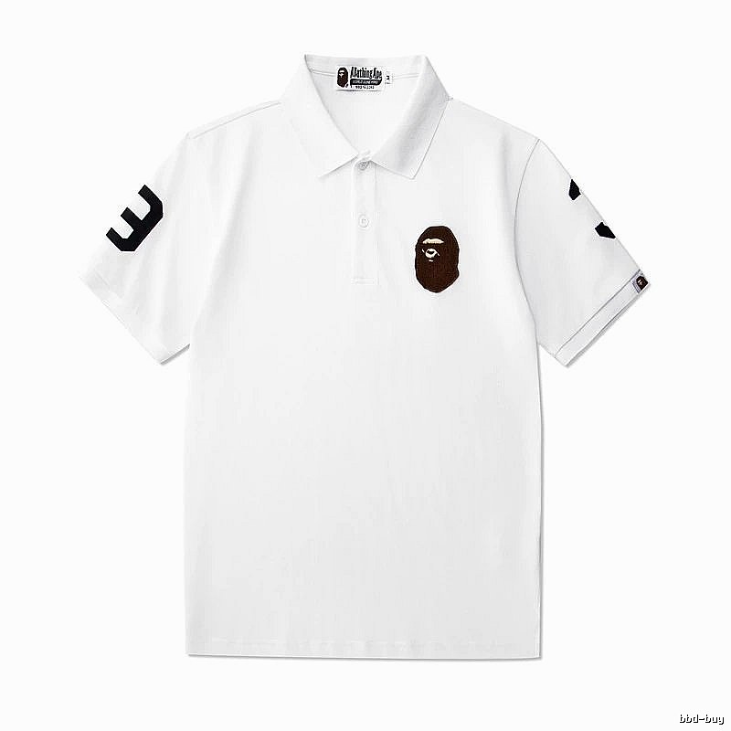 BAPE Classic Polo shirt White Polo Ape for Daily Styling