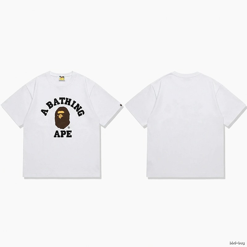 Bape's classic ape head white T-shirt