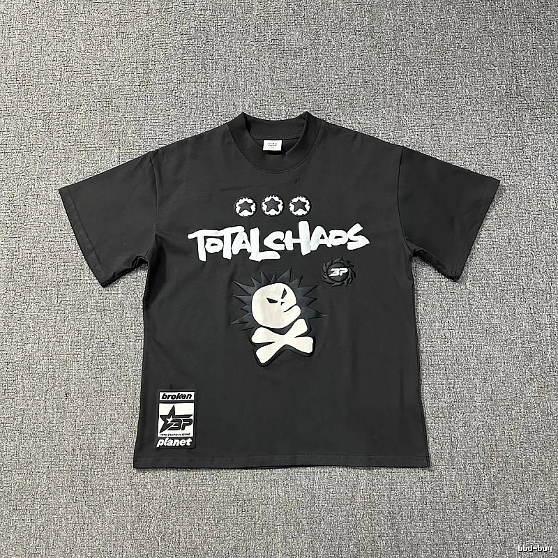 Broken Planet Logo Detail Graphic T-shirt White Cotton Bold with Relaxed Feel