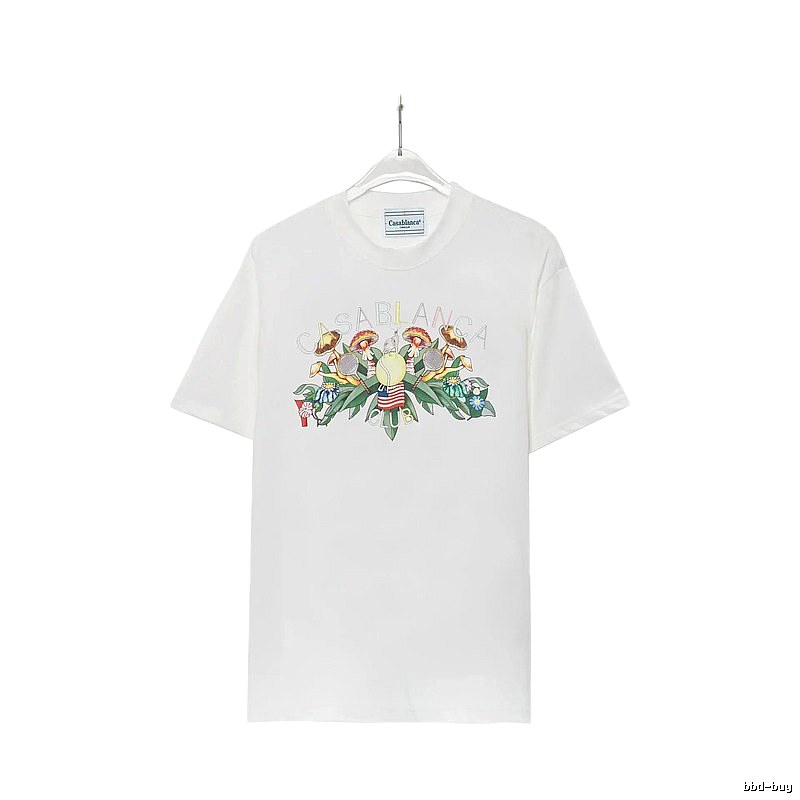 Casablanca Floral Print White T-shirt