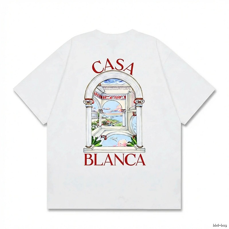 Casablanca retro style white T-shirt