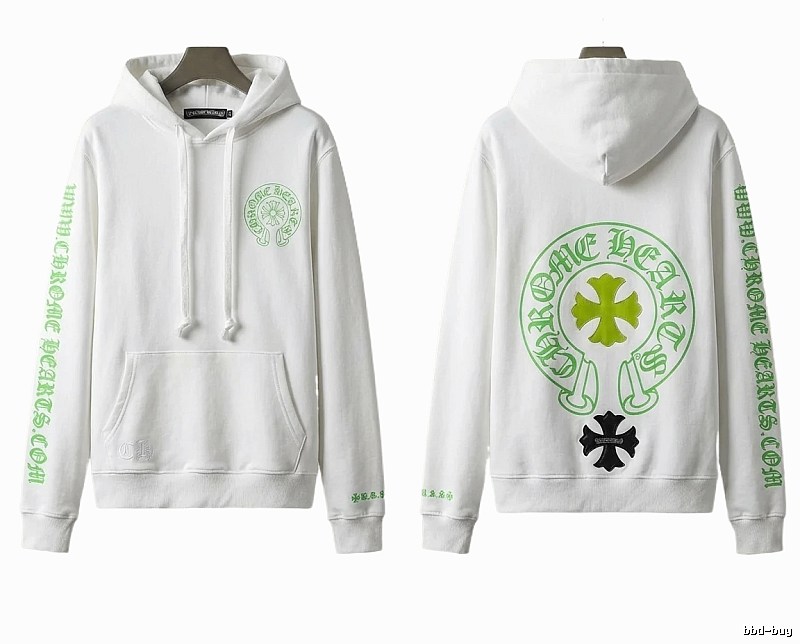 Chrome Hearts Cross Trend Brand White Sweatshirt