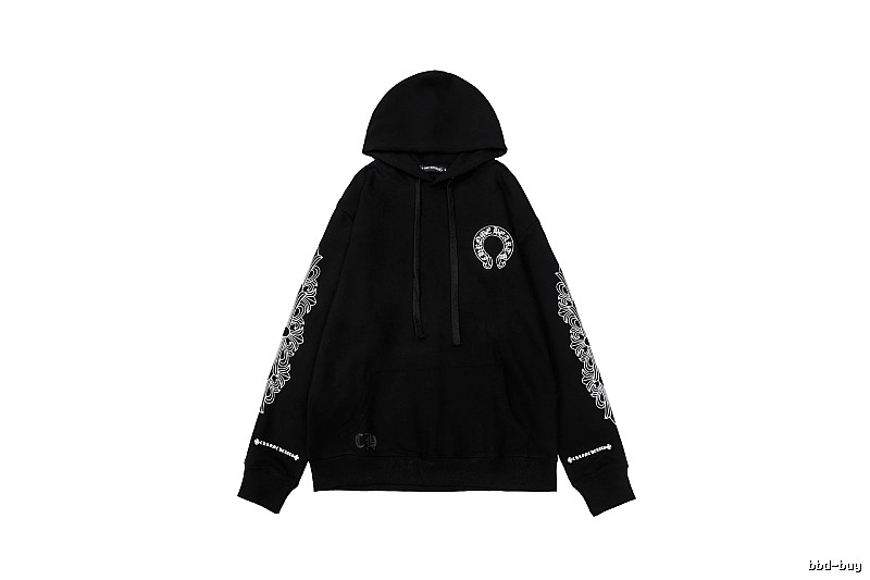 Chrome Hearts Resort Cross graphic hoodie Black Blue Cross with Premium Look