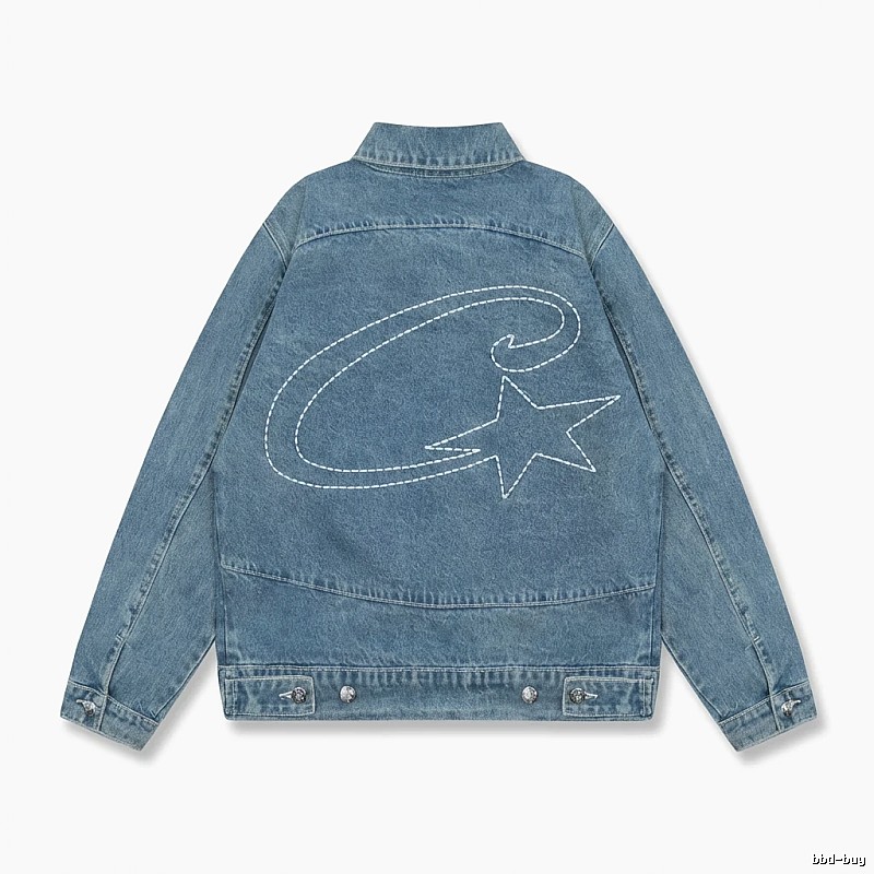 Corteiz Denim Trendy Style Coat