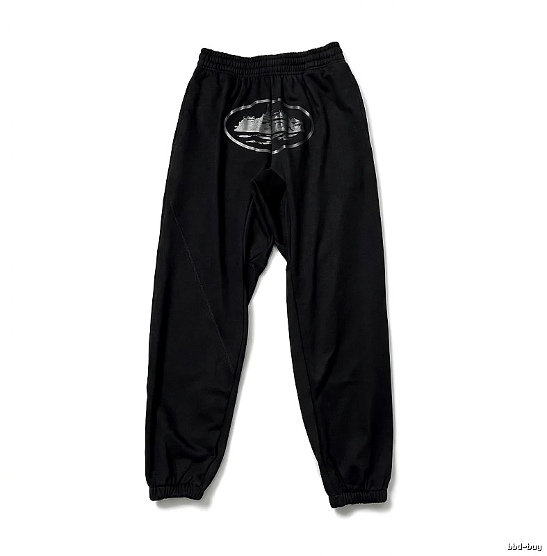 Corteiz printed trendy brand style black pants