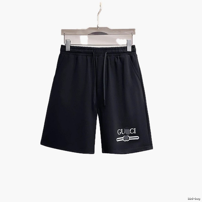 Gucci Letter Print Casual Style Black Shorts