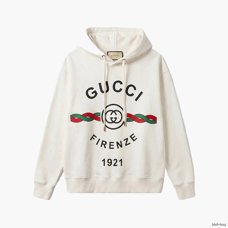 Gucci retro-style white hoodie