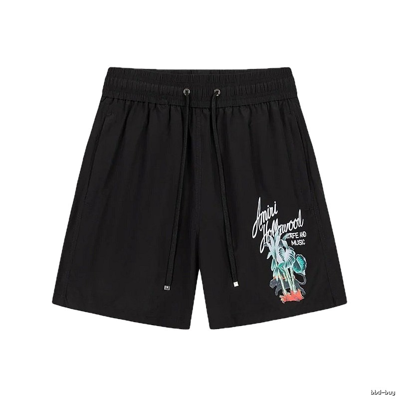 Hollywood-style black shorts from AMIRI