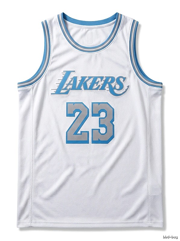 LBJ Lakers retro white jersey