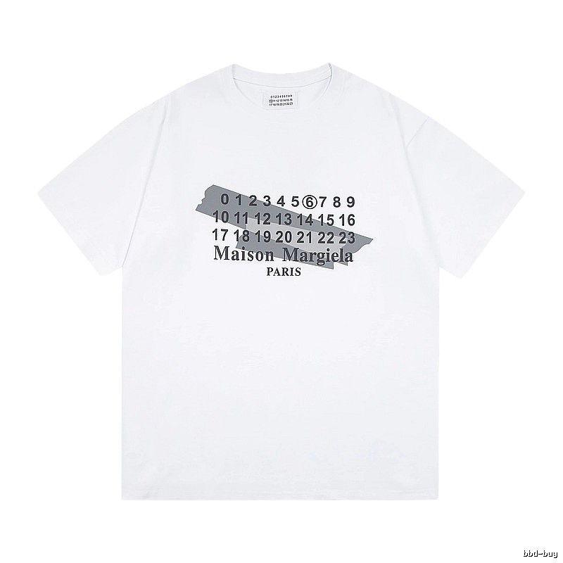 Maison Margiela Digital Print Cool Trendy White T-shirt