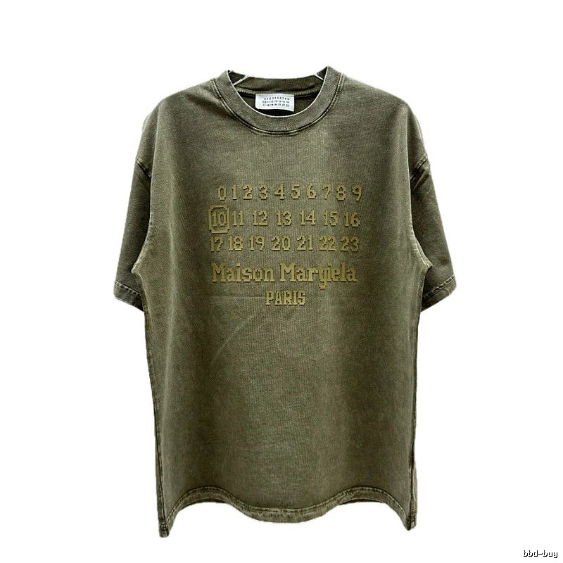 Maison Margiela Number Vintage Military Green Short-sleeve T-shirt