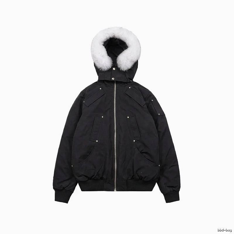 Michael Kors black utility-style down jacket