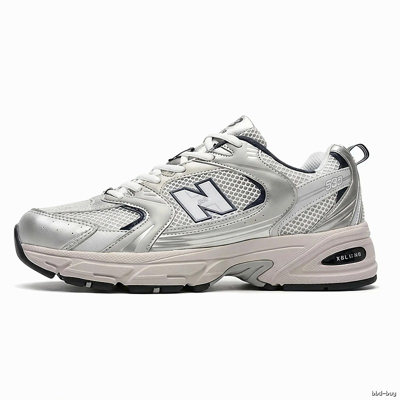 New Balance 530 Series Silver-White Retro Sports Shoes