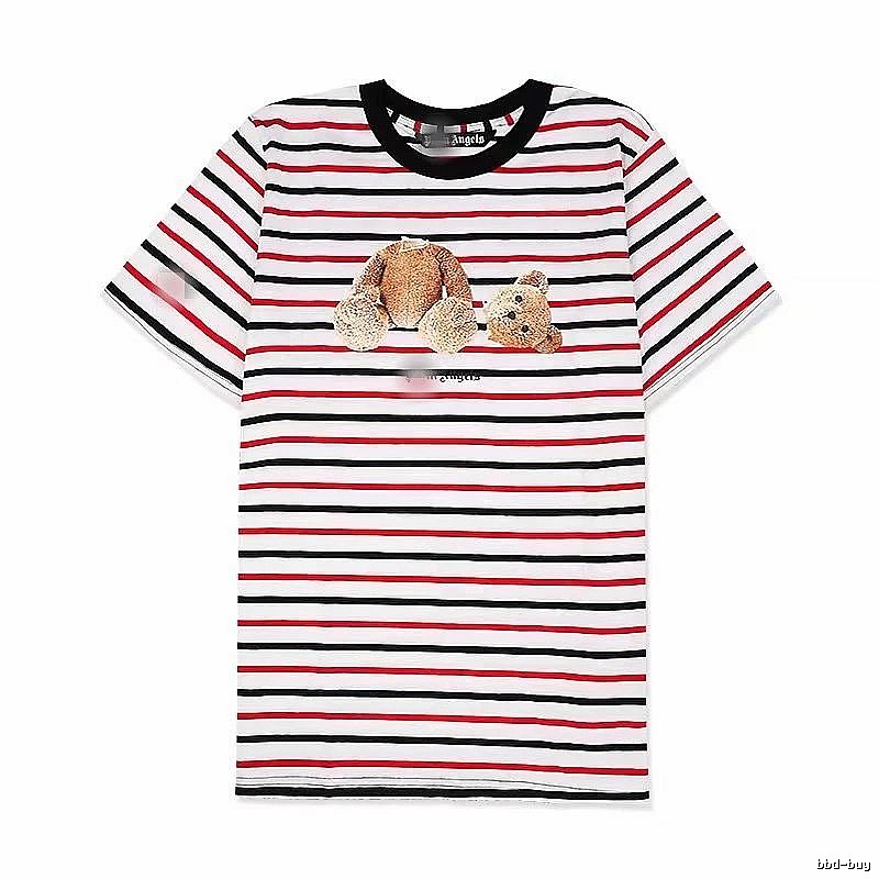 Palm Angels Lightweight Bear graphic T-shirt White Colorful Bear for Trend Styling