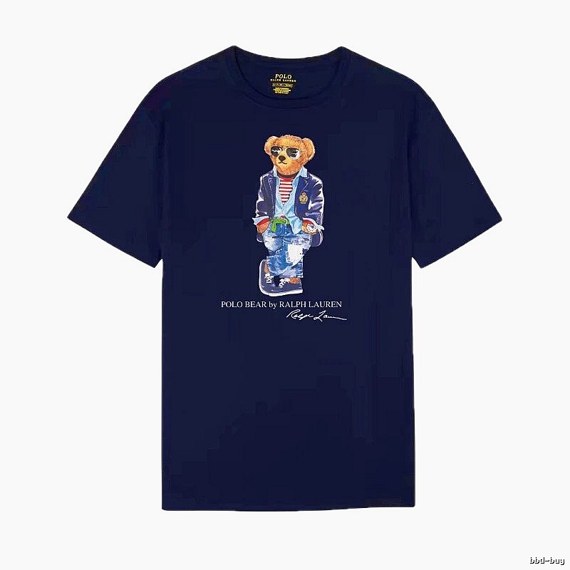 Ralph Lauren Bear Trendy Brand Royal Blue T-shirt