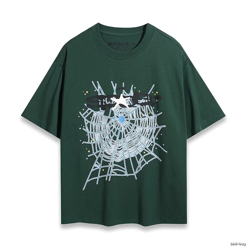 Sp5der Spider Web Print Short-Sleeve T-Shirt