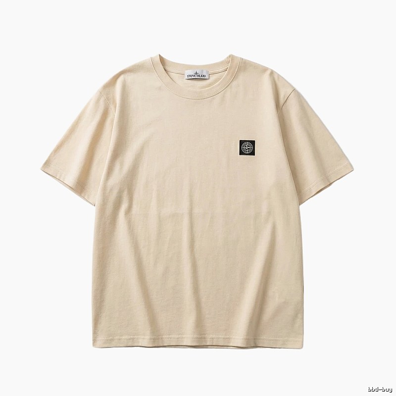 Stone Island minimalist style beige T-shirt
