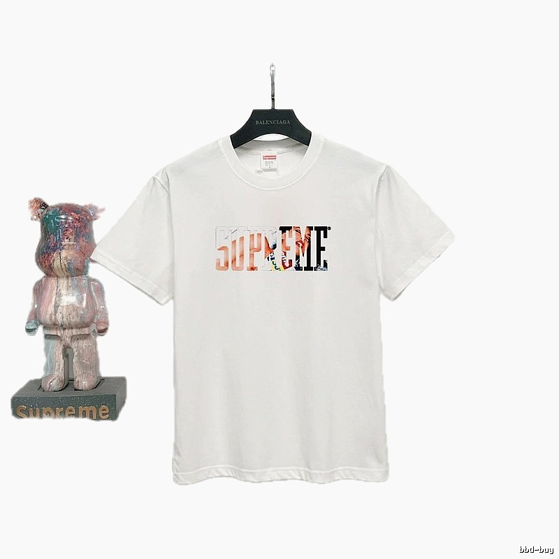 Supreme Printed Street Style White Short-sleeve T-shirt