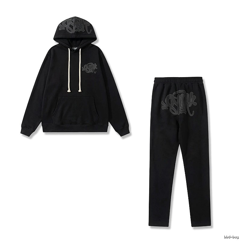 SynaWorld Graffiti Trendy Cool Style Black Suit