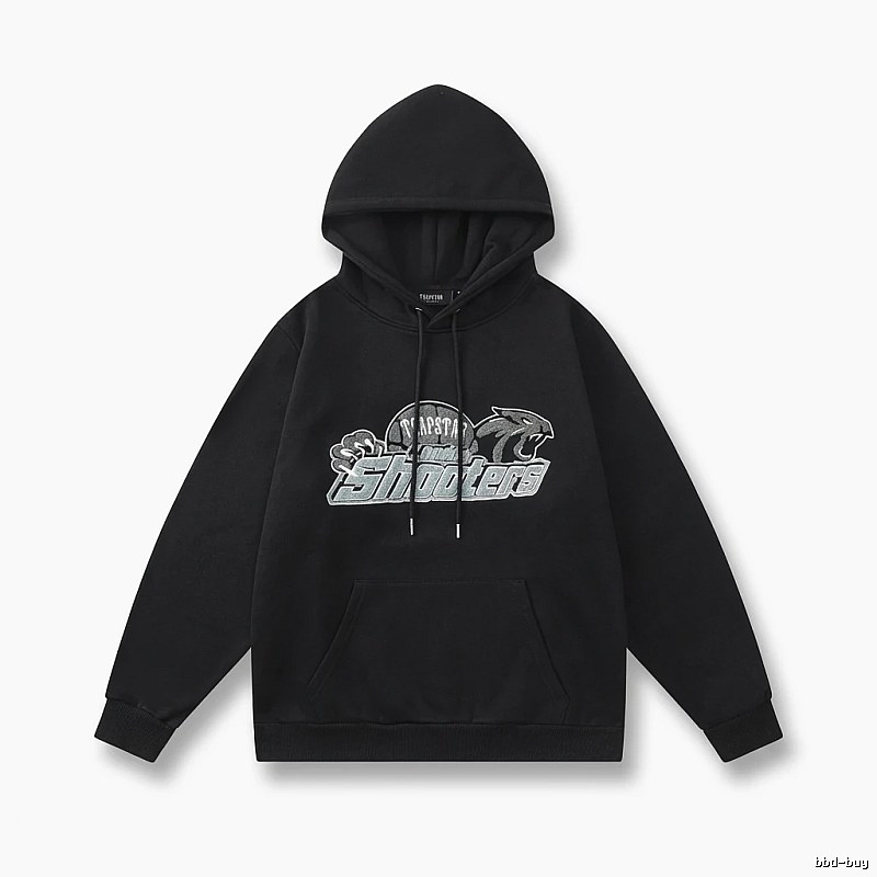 Trapstar - printed trendy and cool black hoodie