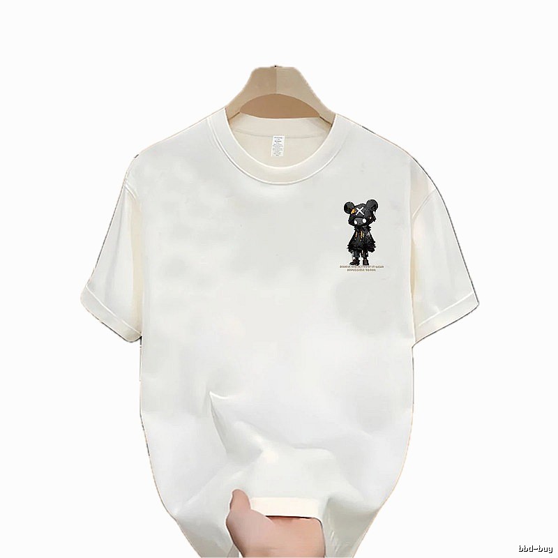 Trendy Brand Gloomy Bear Street Style White Short-sleeve T-shirt