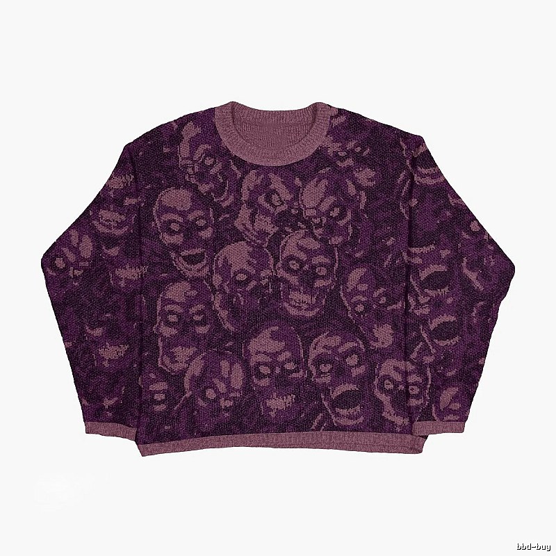 Weekend Anime graphic sweater Black Knit Top for Seasonal Looks