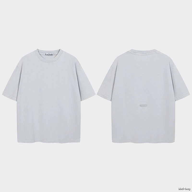 Acne Studios 2090-80 Blue Style Ac908040 Stockholm Logo T-Shirt Relaxed Styling