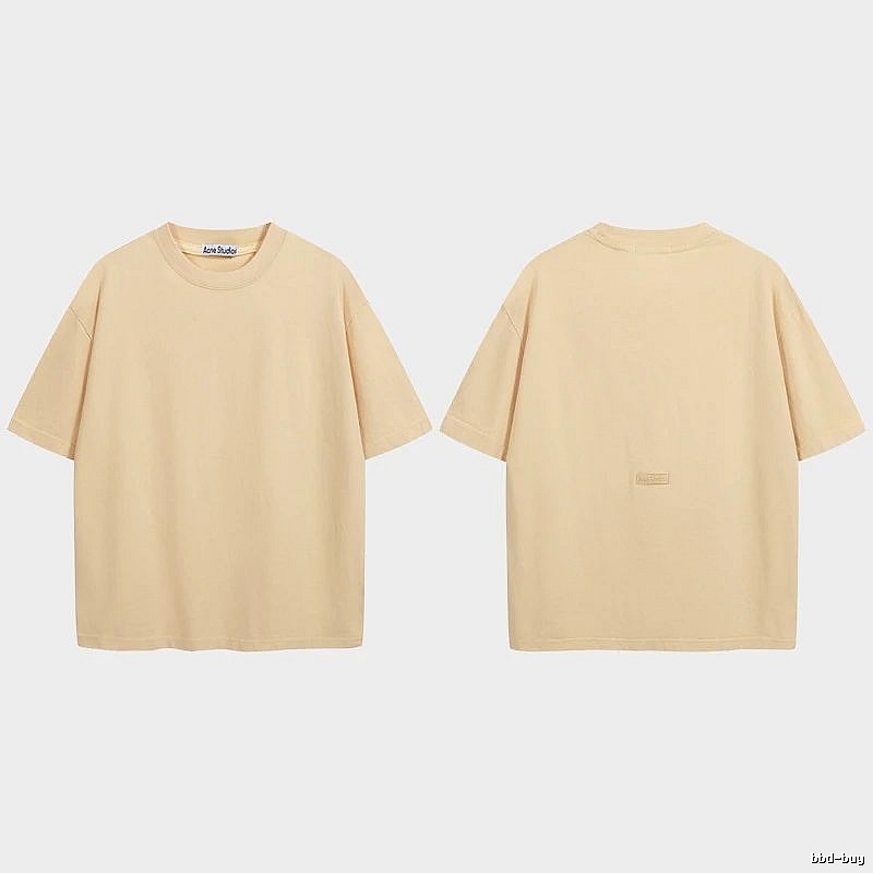 Acne Studios 2090-80 Yellow Style Ac908040 Stockholm Logo T-Shirt Match Day