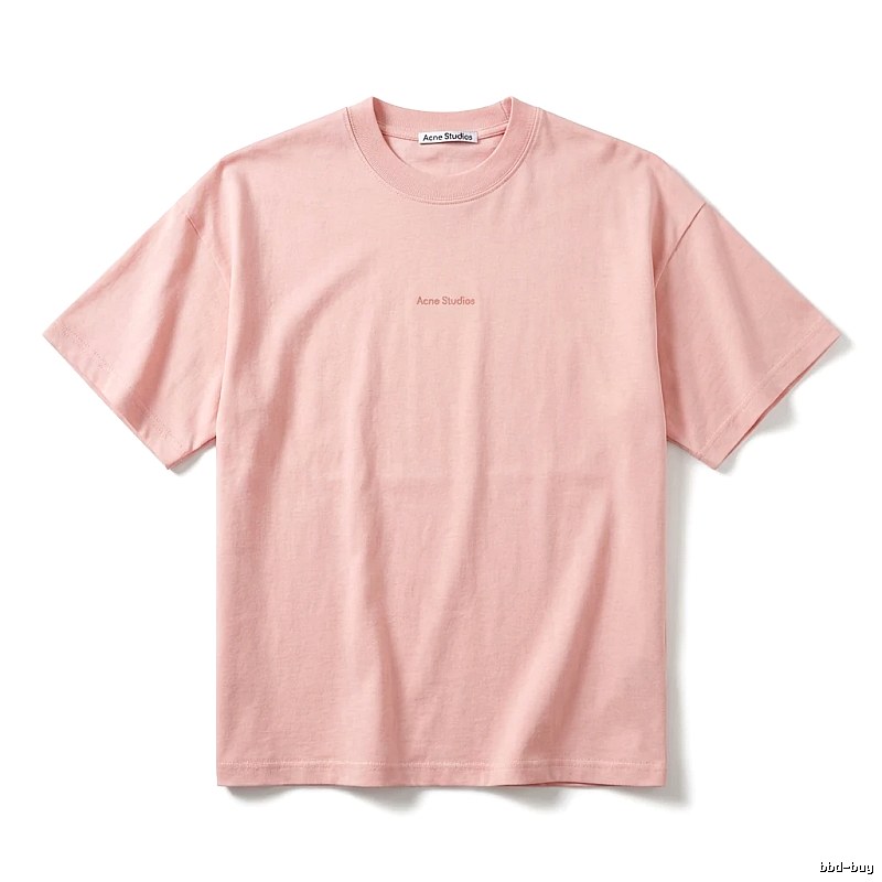 Acne Studios minimalist style pink T-shirt