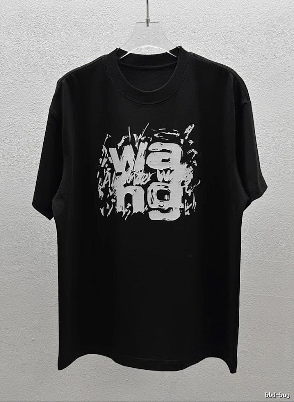 Alexander Wang Graffiti Street Style Black T-Shirt