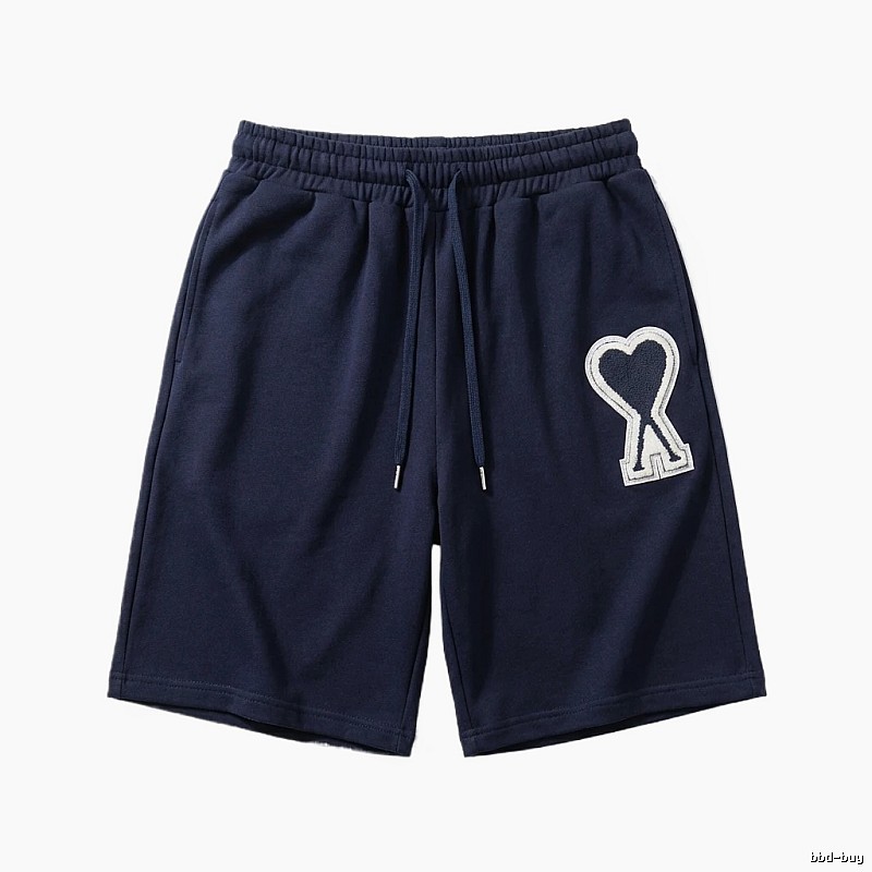 AMI Embroidered Heart Casual Shorts