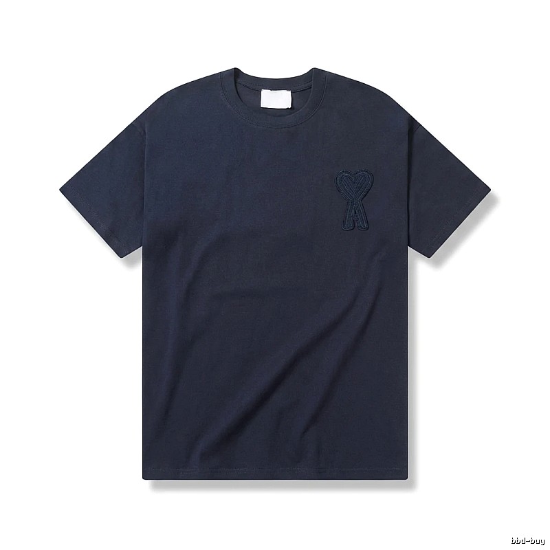 AMI Embroidered Simple Style T-shirt