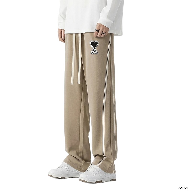 AMI fleece-lined casual khaki pants