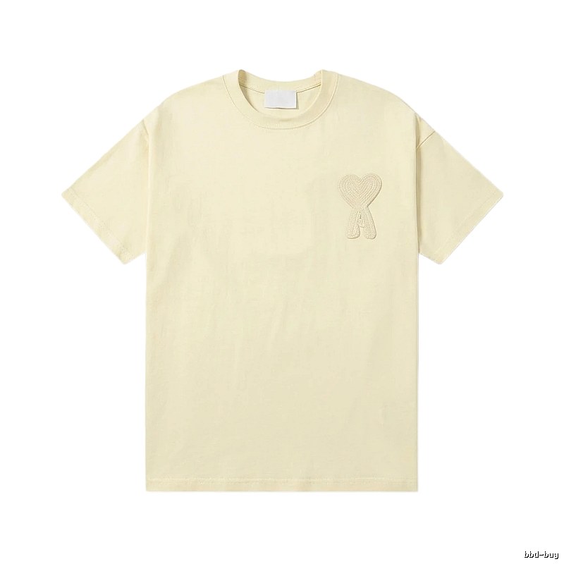 AMI Love Embroidery Simple Style T-shirt