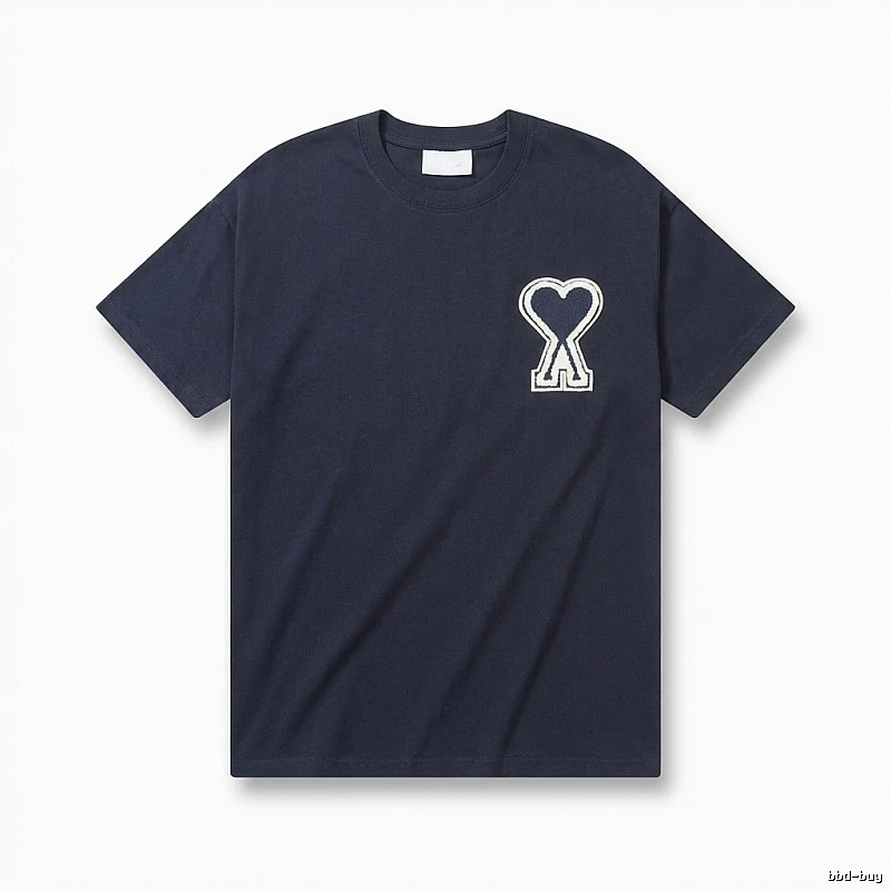 AMI Love Embroidery Simple Style T-shirt