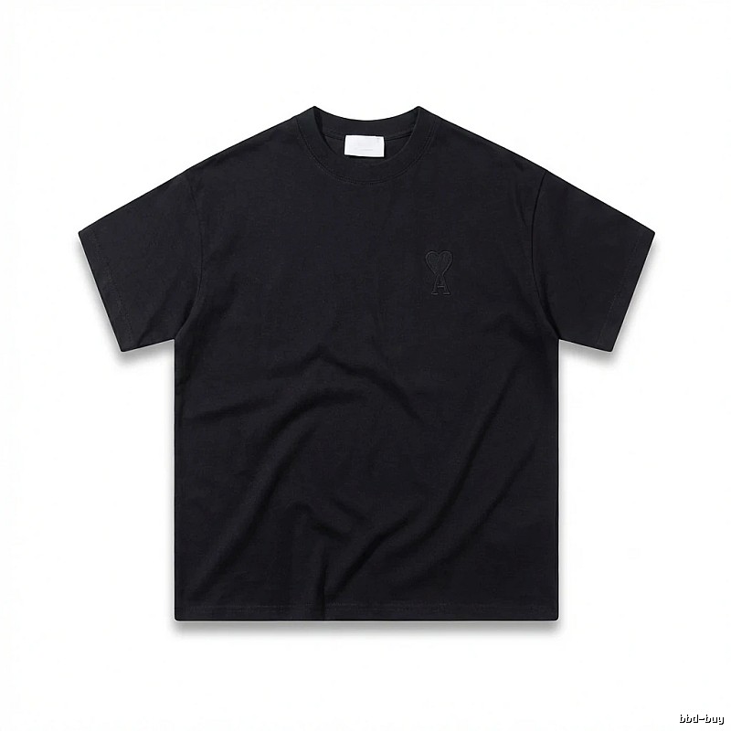 AMI Love Simple Style Black T-shirt