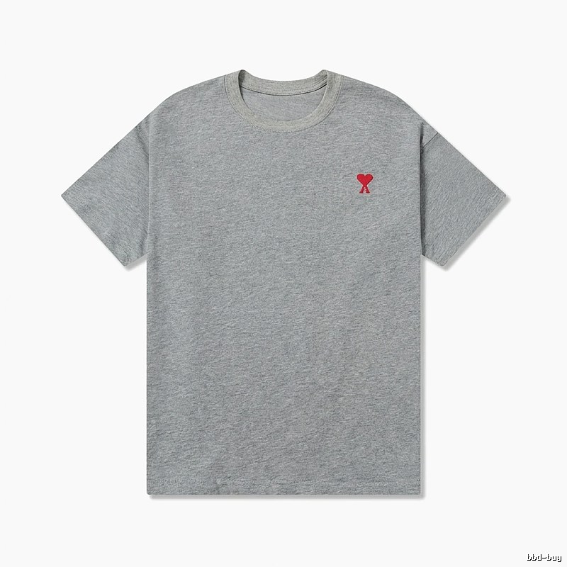 AMI Love Simple Style Grey T-shirt