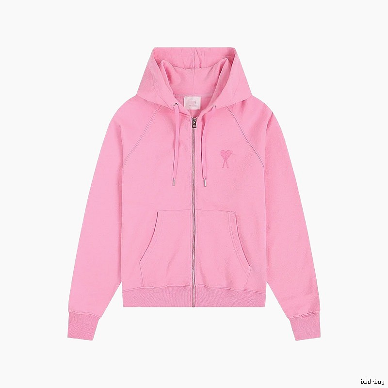 AMI Love Simple Style Pink Coat