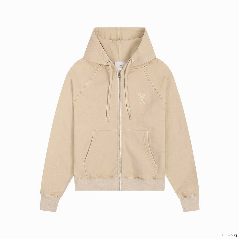 AMI minimalist style beige sweatshirt