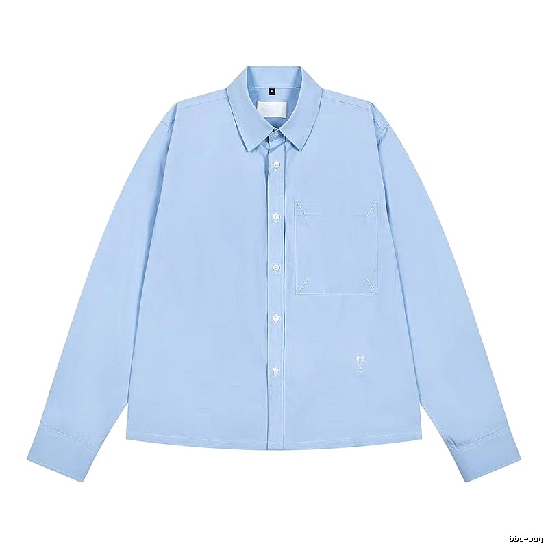 AMI minimalist style light blue shirt