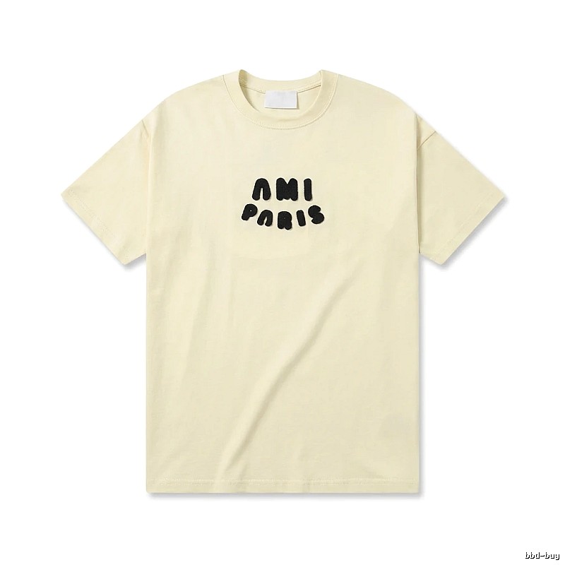 AMI Paris Casual Style Off-White T-shirt