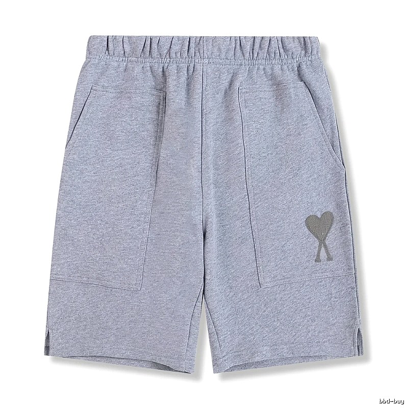 AMI pattern casual gray shorts