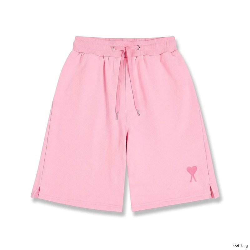 AMI pink shorts in a cute and casual style